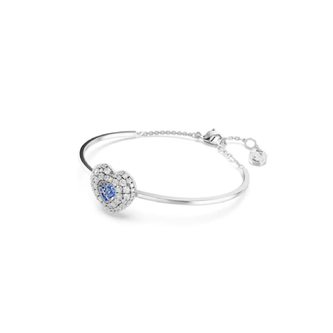 Swarovski Bijoux Bracelet Femme Swarovski Hyperbola Soft Heartt - 5680393 bleu,argent | Femme Bracelet