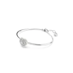 Swarovski Bijoux Bracelet Femme Swarovski Hyperbola Soft Heart - 5684385 blanc,argent | Femme Bracelet