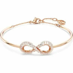 Swarovski Bijoux Bracelet Femme Swarovski Hyperbola Soft - 5679443 doré rose,blanc | Femme Bracelet