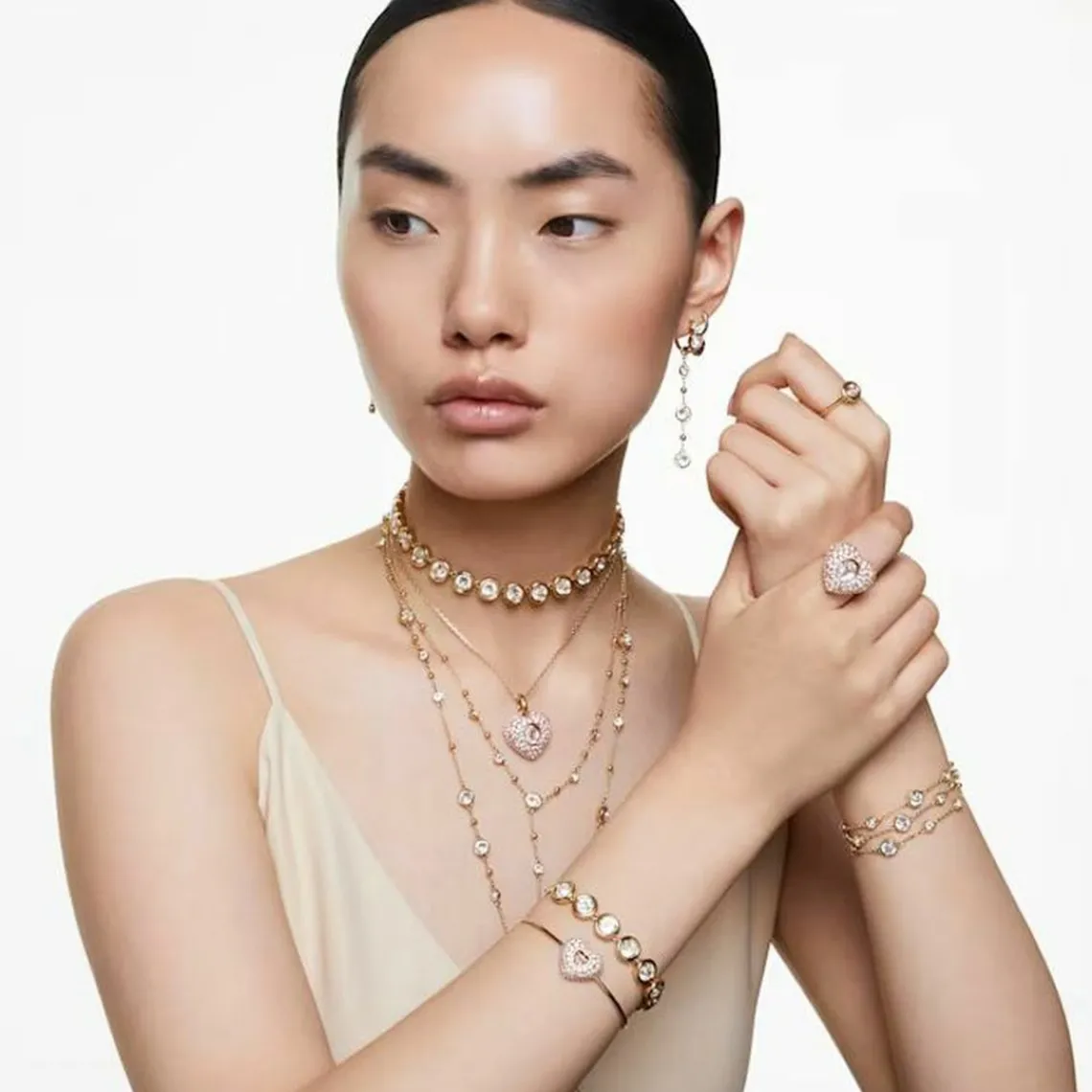 Swarovski Bijoux Bracelet Femme Swarovski Imber - 5680095 doré | Femme Bracelet