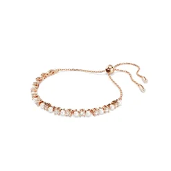 Swarovski Bijoux Bracelet Femme Swarovski Matrix - 5729506 Plaqué Or Rose Argent | Femme Bracelet