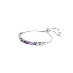 Swarovski Bijoux Bracelet Femme Swarovski Matrix - 5707199 Métal Rhodié Violet | Femme Bracelet