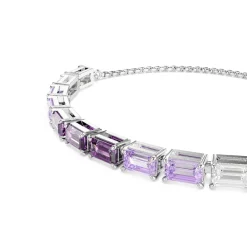 Swarovski Bijoux Bracelet Femme Swarovski Matrix - 5707199 Métal Rhodié Violet | Femme Bracelet