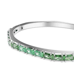 Swarovski Bijoux Bracelet Femme Swarovski Matrix - 570811 Métal Rhodié Vert | Femme Bracelet