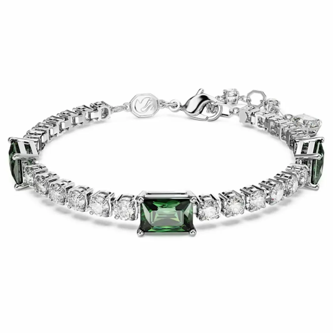 Swarovski Bijoux Bracelet Femme Swarovski Matrix TB 5666422 Green Stones - GRE/RHS M | Femme Bracelet