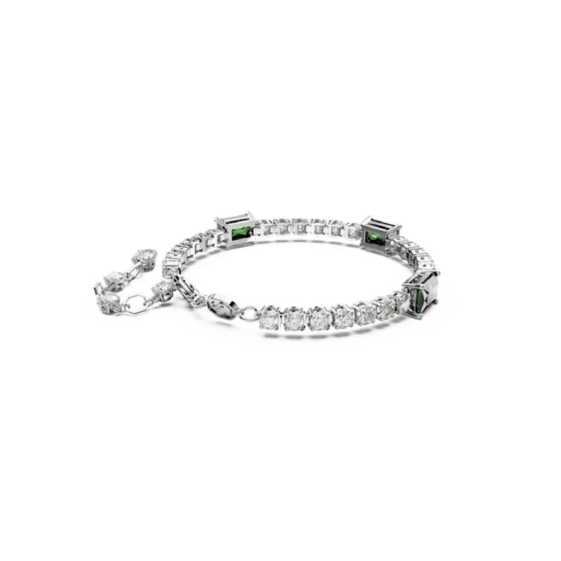 Swarovski Bijoux Bracelet Femme Swarovski Matrix TB 5666422 Green Stones - GRE/RHS M | Femme Bracelet