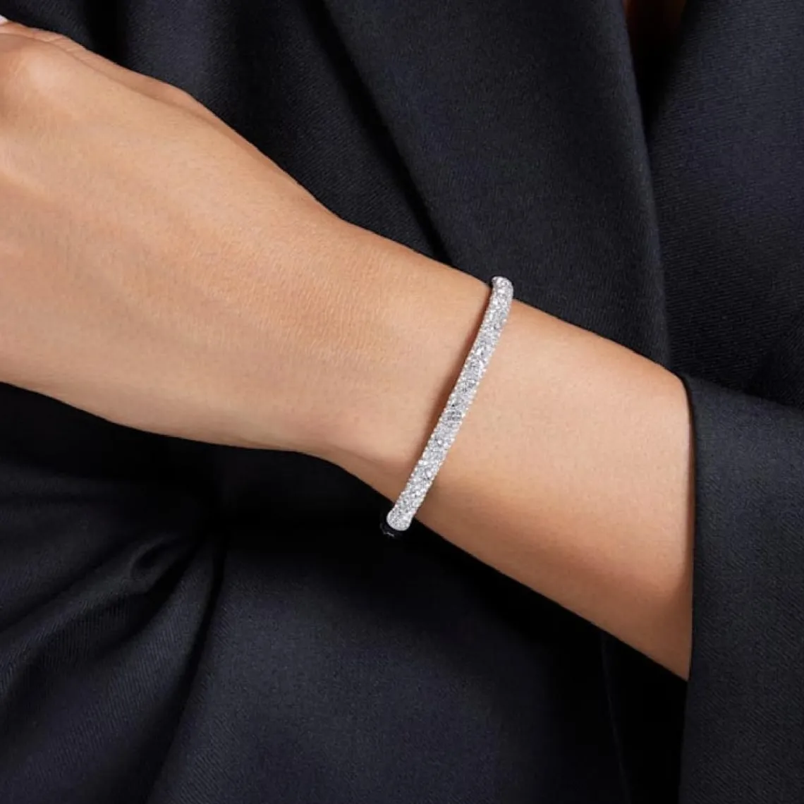 Swarovski Bijoux Bracelet Femme Swarovski Meteora - 568424 argent | Femme Bracelet