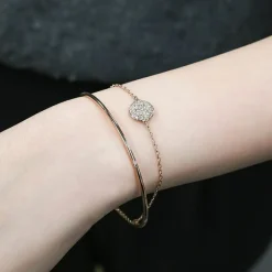 Swarovski Bijoux Bracelet Femme Swarovski Meteora - 5683452 argent,doré rose | Femme Bracelet