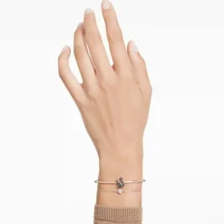 Swarovski Bijoux Bracelet Femme Swarovski Swan - 568824 noir,doré rose | Femme Bracelet
