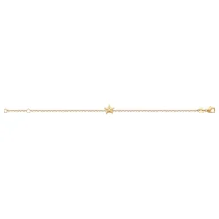 Maison de la Bijouterie Bracelet femme étoile plaqué or UYY0Z4ZV | Femme Bracelet