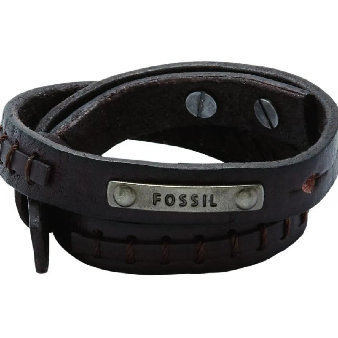 Fossil Bijoux Bracelet JF87354040 - Bracelet Cuir Marron Mode Homme | Homme Bracelet