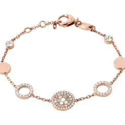 Fossil Bijoux Bracelet Fossil JF01739791 - Bracelet Rosée Cristaux Femme | Femme Bracelet|Bracelet