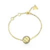 Guess Bijoux Bracelet 4G Rising Acier Doré Pièce Motif 4G Et Tranche Pavée | Femme Bracelet