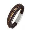 All Blacks Bijoux Bracelet Homme All Blacks 682151 - Cuir Marron | Homme Bracelet