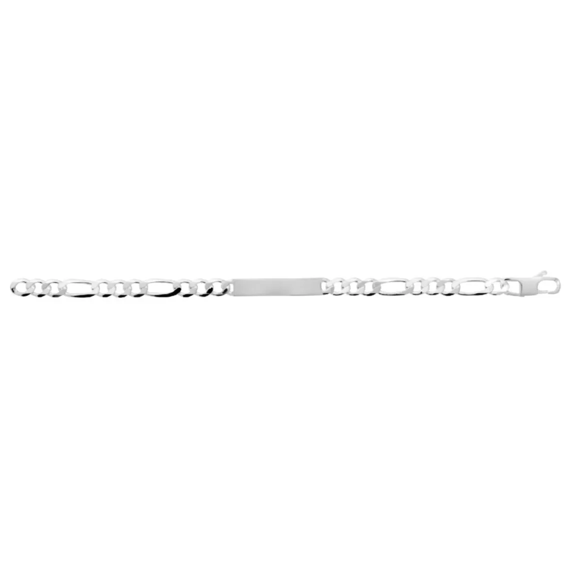 Maison de la Bijouterie Bracelet Homme argent chainage figaro 1-3 7mm 56300WYZ | Homme Bracelet