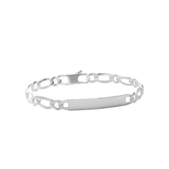 Maison de la Bijouterie Bracelet Homme argent chainage figaro 1-1 7mm 56Z00WYZ | Homme Bracelet