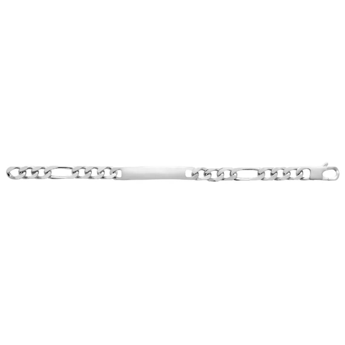 Maison de la Bijouterie Bracelet Homme argent chainage figaro 1-3 8mm 53300VYZ | Homme Bracelet