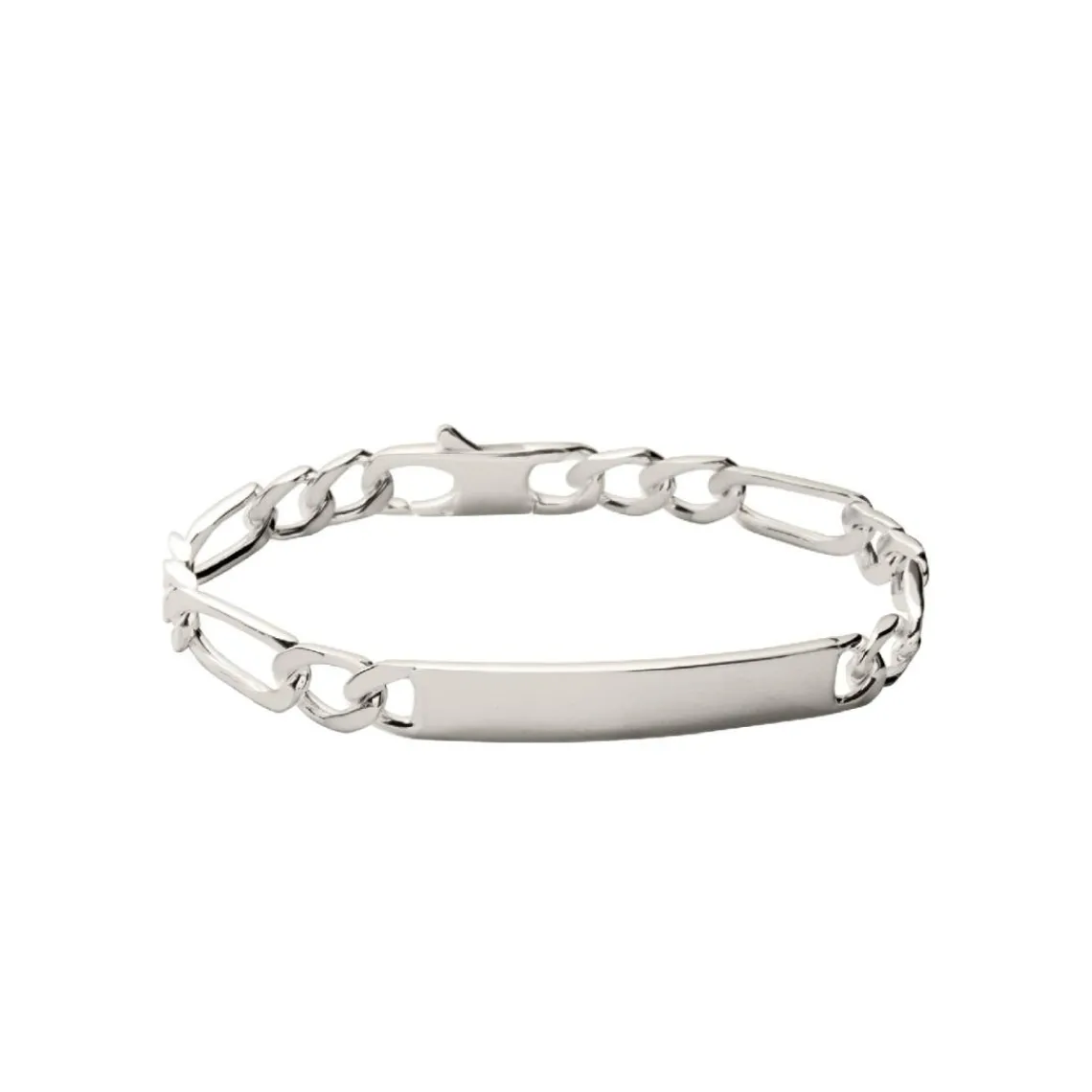 Maison de la Bijouterie Bracelet Homme argent chainage figaro 1-2 6mm 53Y006Y0 | Homme Bracelet