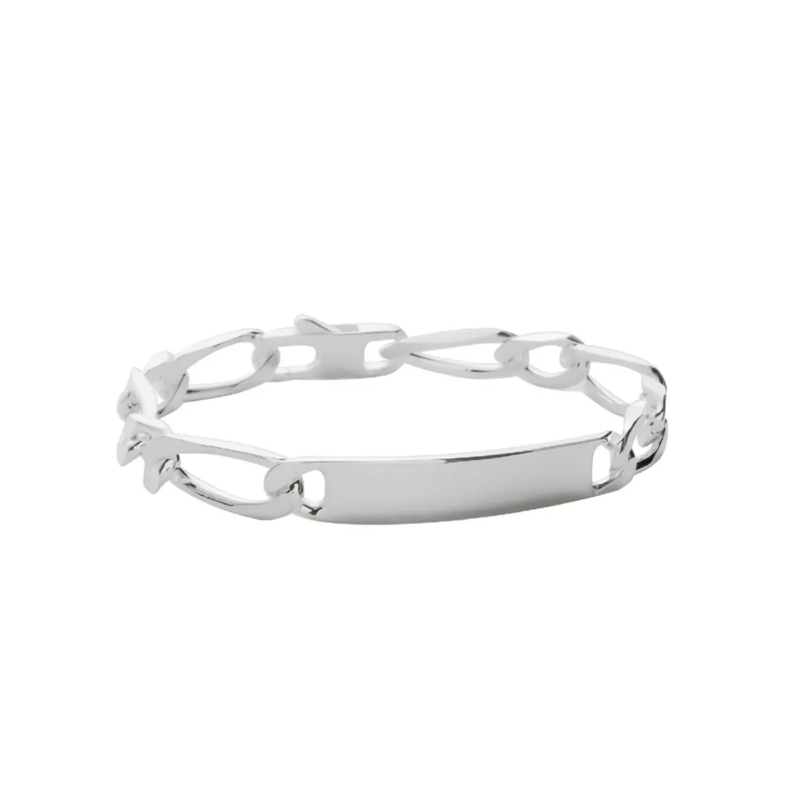 Maison de la Bijouterie Bracelet Homme argent chainage figaro 1-1 53Z00WYZ | Homme Bracelet