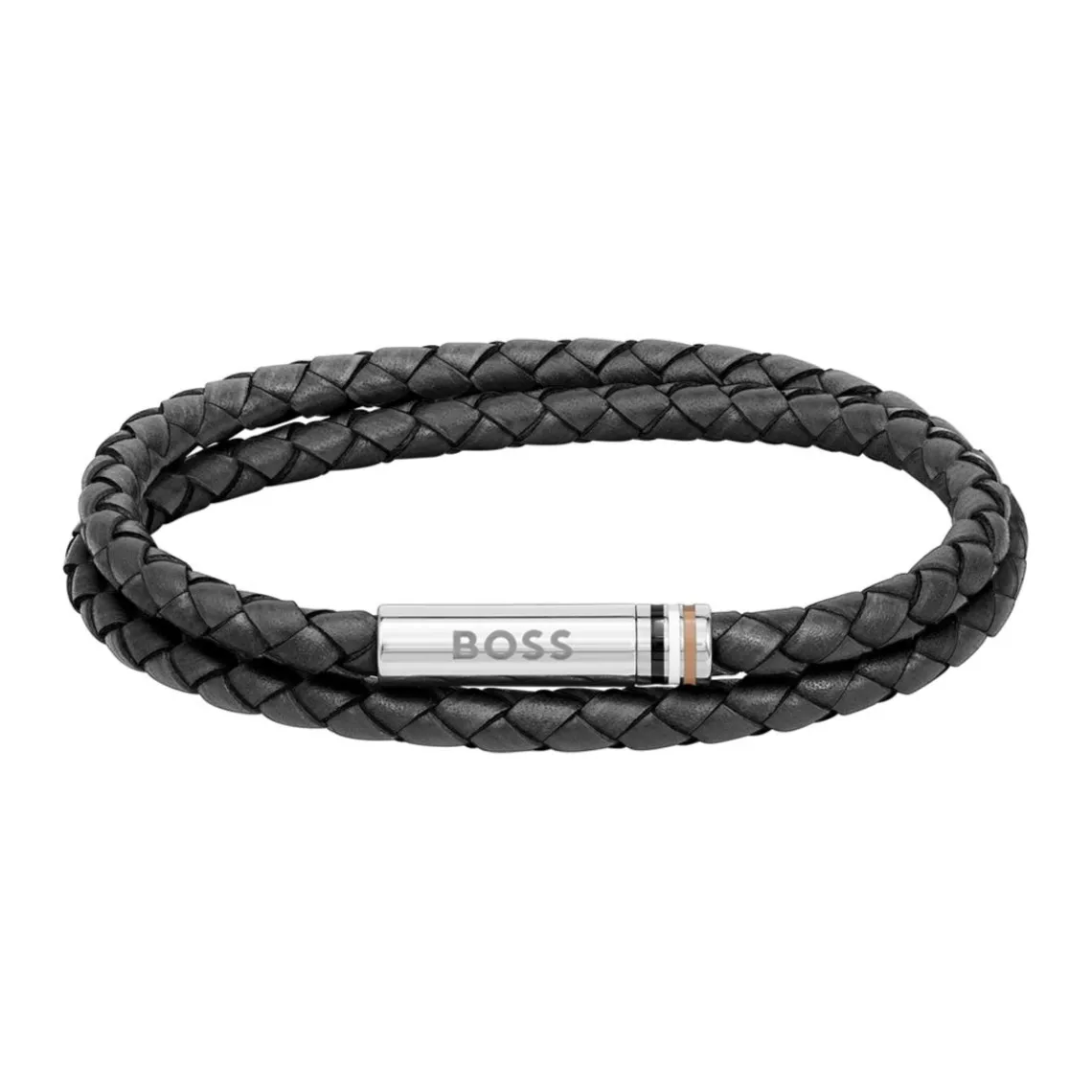 Boss Bijoux Bracelet Homme Ares 1580489 - Cuir, Acier Noir | Homme Bracelet