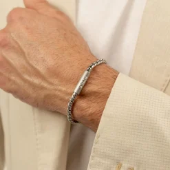Boss Bijoux Bracelet Homme Doran - 1580695 Acier Argent | Homme Bracelet