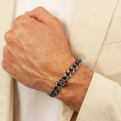 Boss Bijoux Bracelet Homme Double B Absolute - 1580742M Acier | Homme Bracelet