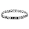 Boss Bijoux Bracelet Homme Kassy Emblem - 1580679M Acier Argent | Homme Bracelet