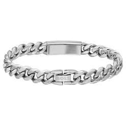 Boss Bijoux Bracelet Homme Kassy Emblem - 1580679M Acier Argent | Homme Bracelet