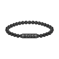 Boss Bijoux Bracelet Homme Sphere Metal - 1580659M Acier Noir | Homme Bracelet