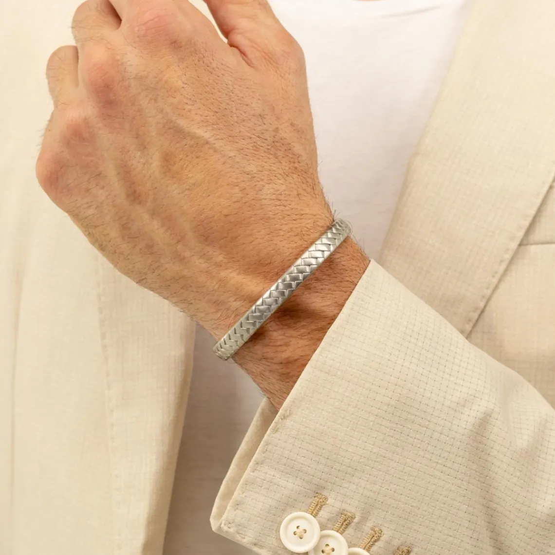 Boss Bijoux Bracelet Homme Tailored - 1580671 Acier Argent | Homme Bracelet