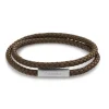 Calvin Klein Bijoux Bracelet Homme - 35000208 Cuir, Acier Marron | Homme Bracelet
