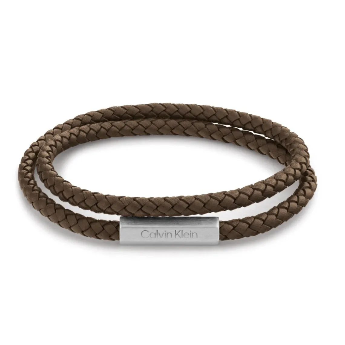 Calvin Klein Bijoux Bracelet Homme - 35000208 Cuir, Acier Marron | Homme Bracelet