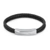 Calvin Klein Bijoux Bracelet Homme - 35000097 Cuir, Acier Noir | Homme Bracelet