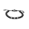 Diesel Bijoux Bracelet Homme Diesel DX1101040 - Perles Noires et Acier | Homme Bracelet