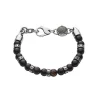 Diesel Bijoux Bracelet Homme Diesel Studs DX1163040 - Perles Noires | Homme Bracelet