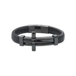 G-Force Bijoux Bracelet Homme BGFBR0005S - Acier Noir | Homme Bracelet