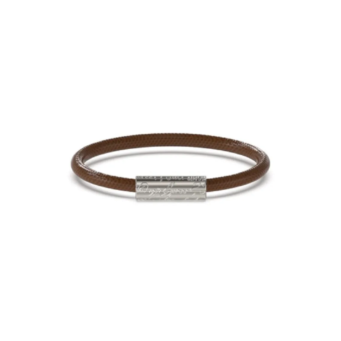 Guess Bijoux Bracelet Homme Inscription - JUMB04407JWSTBW Acier Marron | Homme Bracelet