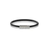 Guess Bijoux Bracelet Homme Inscription - JUMB04407JWSTBK Acier Noir | Homme Bracelet