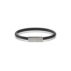 Guess Bijoux Bracelet Homme Inscription - JUMB04407JWSTBK Acier Noir | Homme Bracelet