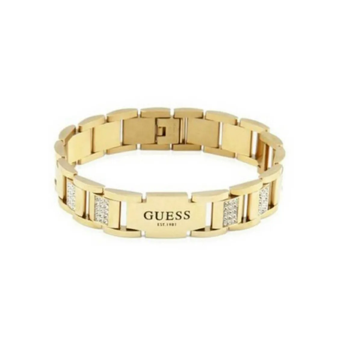 Guess Bijoux Bracelet Homme - JUMB01341JWYG FRONTIERS Acier doré | Homme Bracelet