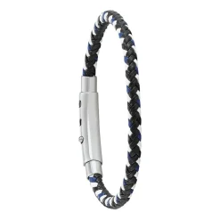 Jourdan Bracelet Homme JH150026B - DIXON - Cuir Noir | Homme Bracelet