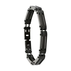 Jourdan Bracelet Homme JH110010B - EL CASTILLO - Acier noir | Homme Bracelet