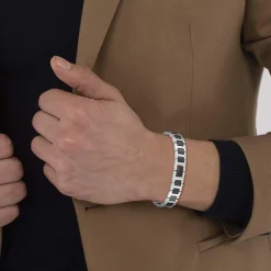 Lacoste Bracelet Homme Metropole - 2040418 Acier Noir | Homme Bracelet