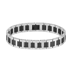 Lacoste Bracelet Homme Metropole - 2040418 Acier Noir | Homme Bracelet