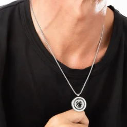 Lotus Style Bijoux Bracelet Homme Men In Black - LS2368-1-1 Acier | Homme Colliers Et Pendentifs|Bracelet