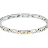Maserati Bijoux Bracelet Homme Iconic JM124AVD38 Acier Argent Doré 18.5+3Cm | Homme Bracelet