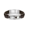 Police Bijoux Bracelet Homme - VALORIOUS Cuir Marron | Homme Bracelet