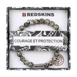 Redskins Bracelet Homme Bijoux Jaspe Dalmatien - 285705 Pierre Gris | Homme Bracelet