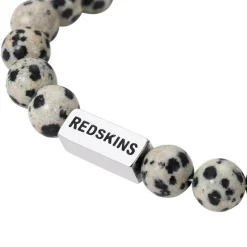 Redskins Bracelet Homme Bijoux Jaspe Dalmatien - 285705 Pierre Gris | Homme Bracelet
