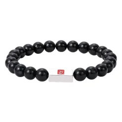 Redskins Bracelet Homme Bijoux Onyx Noir - 285702 Pierre Noir | Homme Bracelet